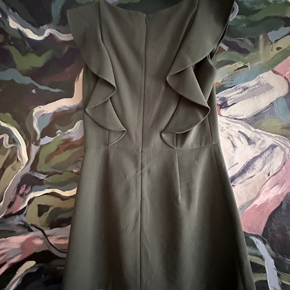 French Connection Olive Mini Dress with Ruffles - Picture 5 of 5
